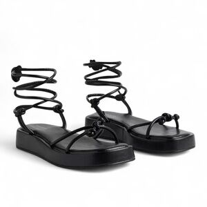Torrid Tie Ankle Strappy Flatform Sandal (WW)